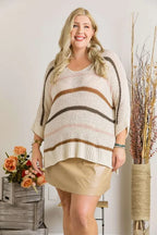 ADORA Sweater Ivory Multi Color Strip Oversized Lightweight Knit Long Sleeve 8a9af227-cfe0-4f04-bf15-5f1d6625f5b9-Max-Origin Trendsi