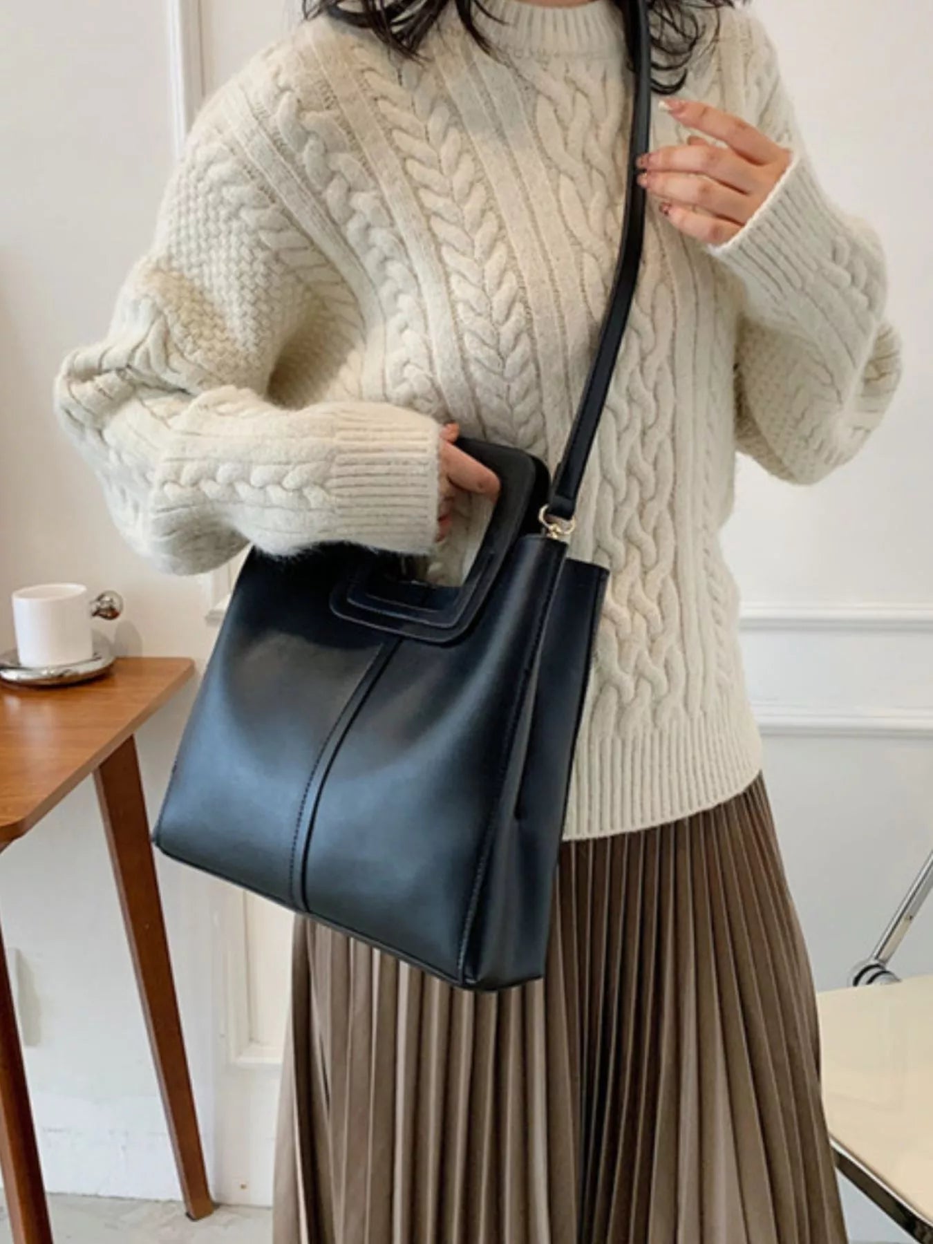 Women's Crossbody Bag Square Handle PU Leather Medium Handbag 8aa2e707-fafe-478d-9221-7c60d224088e-Max-Origin Trendsi