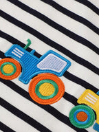 Children's Embroidered Striped Round Neck T-Shirt 8b1ca182-edcf-4044-a9c9-720558743ae3-Max-Origin Trendsi
