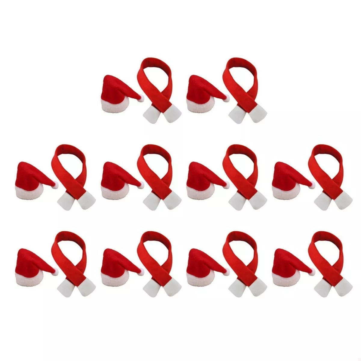 Christmas Wine Bottle Santa Hat & Scarf Decorative Covers 2 Piece 8b1ee0d0-d0c8-4074-a36c-7e888ccd1160-Max-Origin Trendsi