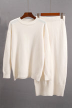 Women Sweater Set Round Neck Knit Top and Midi Skirt Basic Style 2 Pcs 8b24817d-e562-40ca-a5cd-028bdb18e1e1-Max Trendsi