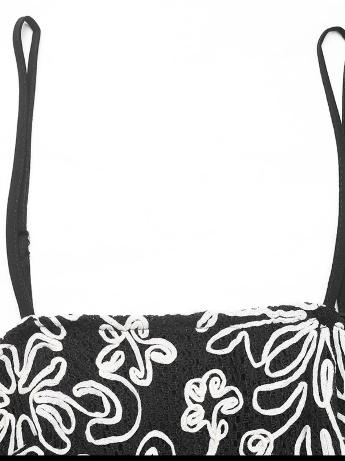 Midi Cami Dress Black Smocked Ruched Embroidered with Pockets 8b3d9ea7-b4ce-46b3-8b25-d7cc02b9e730-Max-Origin Trendsi