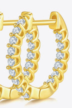 Silver Hoop Earrings Moissanite 0.45 Carat 925 Sterling 18K gold-plated Jewelry 8b3f466b2f9a4ecc867c27bbe642a9e8-Max Trendsi