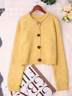 Women's Cardigan Button-Up Raglan Sleeve Casual Knit Top 8b50699bf441446195a57817717f72cb-Max-Origin Trendsi
