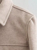 Womens Jacket Cropped Snap Down Long Sleeve Casual Outwear 8bc746e4-5078-4fb2-b735-6f5fc3902bce-Max-Origin Trendsi