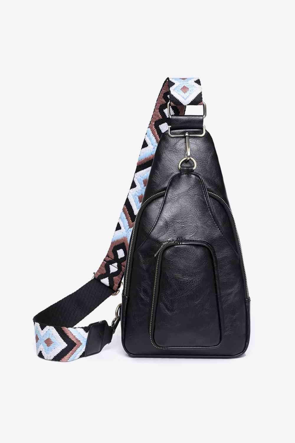 Adored Sling Bag Women's Take A Trip PU Leather Small Pocketed Crossbody Black One Size 8c46b241c595451f83329c52cb0b99db-Min Trendsi