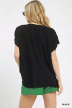 Umgee Linen Blend Embroidered Frayed Hem Top 8c80555f-47cb-48c2-8c2b-4f970eceef8c-Max-Origin Trendsi