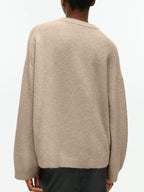 Women Sweater Round Neck Drop Shoulder Long Sleeve Soft Solid Pullover 8d0150b8-9187-4a5f-b93c-9057831518e2-Max Trendsi