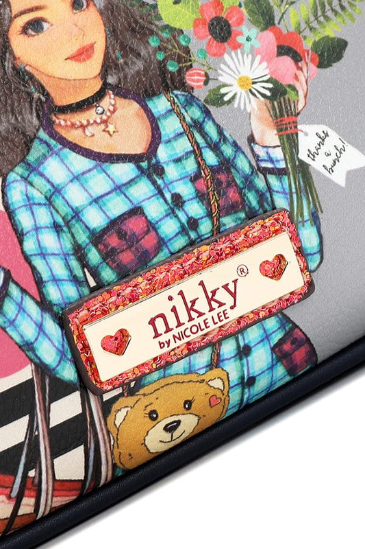 Nicole Lee USA Crossbody Bag Small Crescent Shaped Eco-leather Printed 8d37483c-d4e8-4e93-93b9-5c17ad5427f1-Max Trendsi