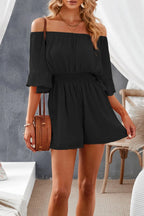 Women's Romper Black Off-Shoulder Ruffled with Elastic Waist 8d7eb2a6-dae0-4c65-a06d-de7e40af1519-Max-Origin Trendsi