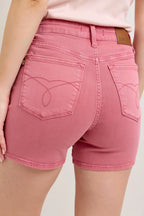 Judy Blue Women's Shorts Pink Denim Back Embroidery Pockets 8e50f86fb0eb46c58e004e9b4176b637-Max-Origin Trendsi