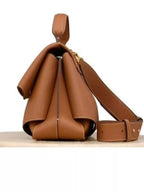 Women's Crossbody Bag Cowhide Leather Top Handle Caramel Handbag 8e61ebfc-727b-4ae5-9afc-56d60af8b382-Max-Origin Trendsi