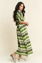 Davi & Dani Midi Dress Sage Green Multi Color Wavy Tie Waist Flowy Sleeve 8ef91e724f654880ad7a2bd5e69bd371-Max-Origin Trendsi