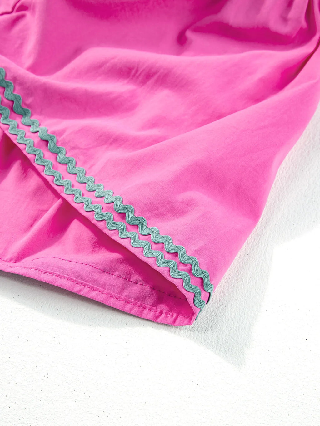 Ric Rac Mini Dress Ruffled Hot Pink Colorblock Flutter Sleeve Tiered Dress 8efa3dbb-5d68-4305-9b17-2f0fa2e14f95-Max-Origin Trendsi