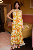 Mittoshop Maxi Satin Dress Floral Orange Watercolor Print Halter Neck 8f2e8fe35e984994bd3dd3348aa0d4da-Max-Origin Trendsi