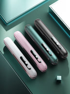 Portable Cordless Hair Straightener - Adjustable Temperature, ABS Material, Single Piece