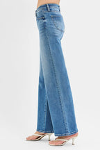 RISEN Women's Jeans Wide Leg Low Rise Medium Washed Denim Pants 8facf04ba6f04a71b4b60c2f037b2a33-Max-Origin Trendsi