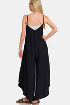 Zenana Women Overall Black Spaghetti Strap Wide Leg with Pockets 905c0697-d49f-4c5c-b30a-0b8ef7d0aa02-Max Trendsi