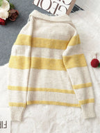Women's Cardigan Striped Button-Up Cozy Soft Long Sleeve 9127576d522f413bab930d38d0a3d0c6-Max-Origin Trendsi