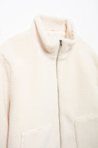Turtleneck Plush Jacket Women Zip Up Long Sleeve Outer Double Pockets Coat 9162c533-1da9-4d30-975f-09e37ca373ee-Max Trendsi