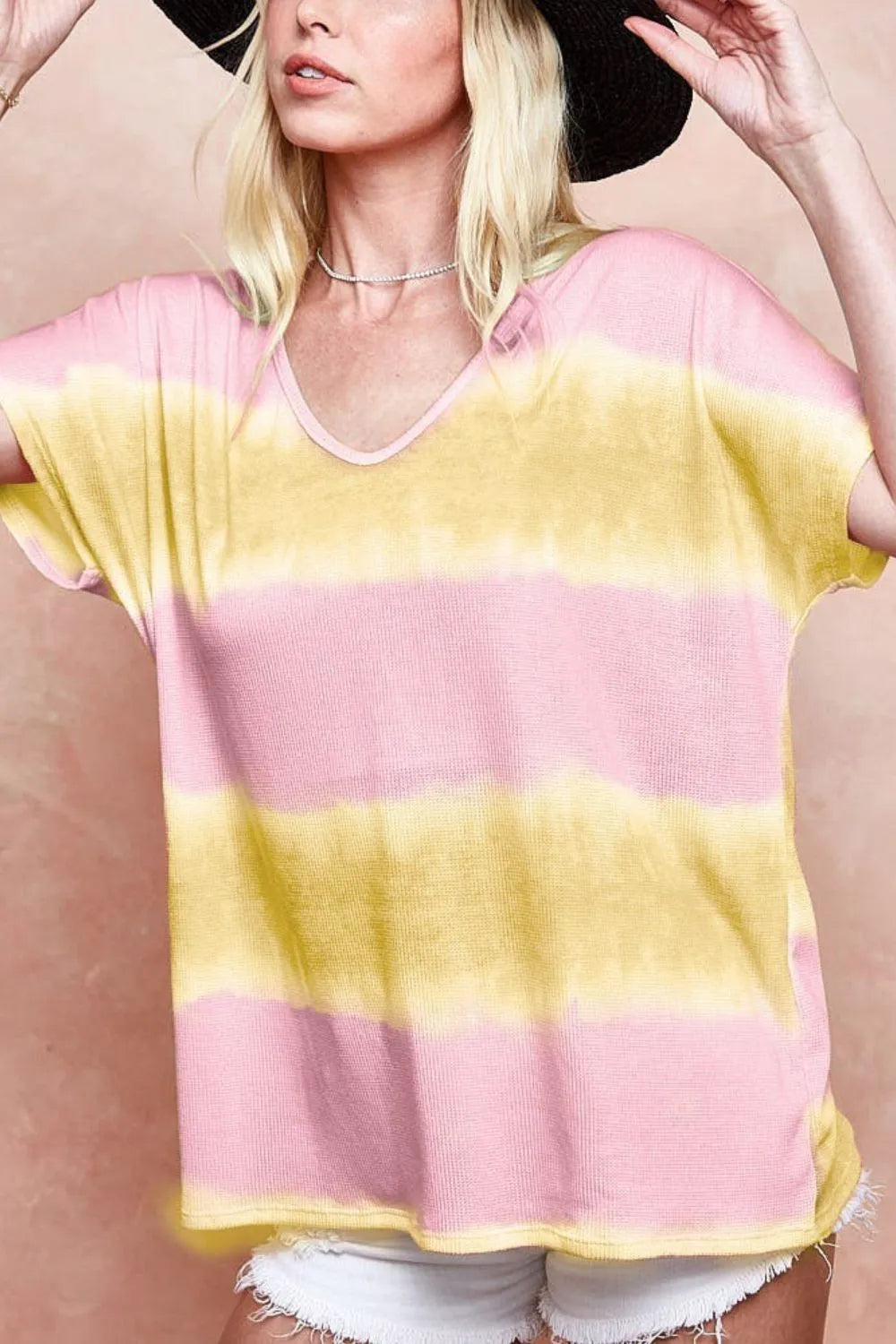 BiBi Tie-Dye Hacci Knit Top