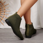 Women's Ankle Boots Mesh Knit Stretch Comfort Fit Mid Heels 919bb7dc017d459198833d7194d4e163-Max-Origin Trendsi