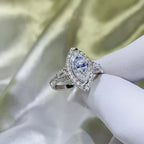 Silver Ring 2 Carat Moissanite 925 Sterling Platinum-plated 920b0574-e35c-4ba7-946e-5059911de90c-Max-Origin Trendsi
