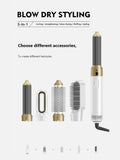 Adjustable Temperature Curling Iron with 6-Piece ABS Set, Multi-Functional and Multi-Purpose Design, Imported