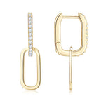Moissanite Stone Earrings 925 Sterling Silver Bar Rectangle Dangle Women's Jewelry Gold One Size 921bfca8-10f2-434a-bd17-cfa61c4d3eba-Min Trendsi