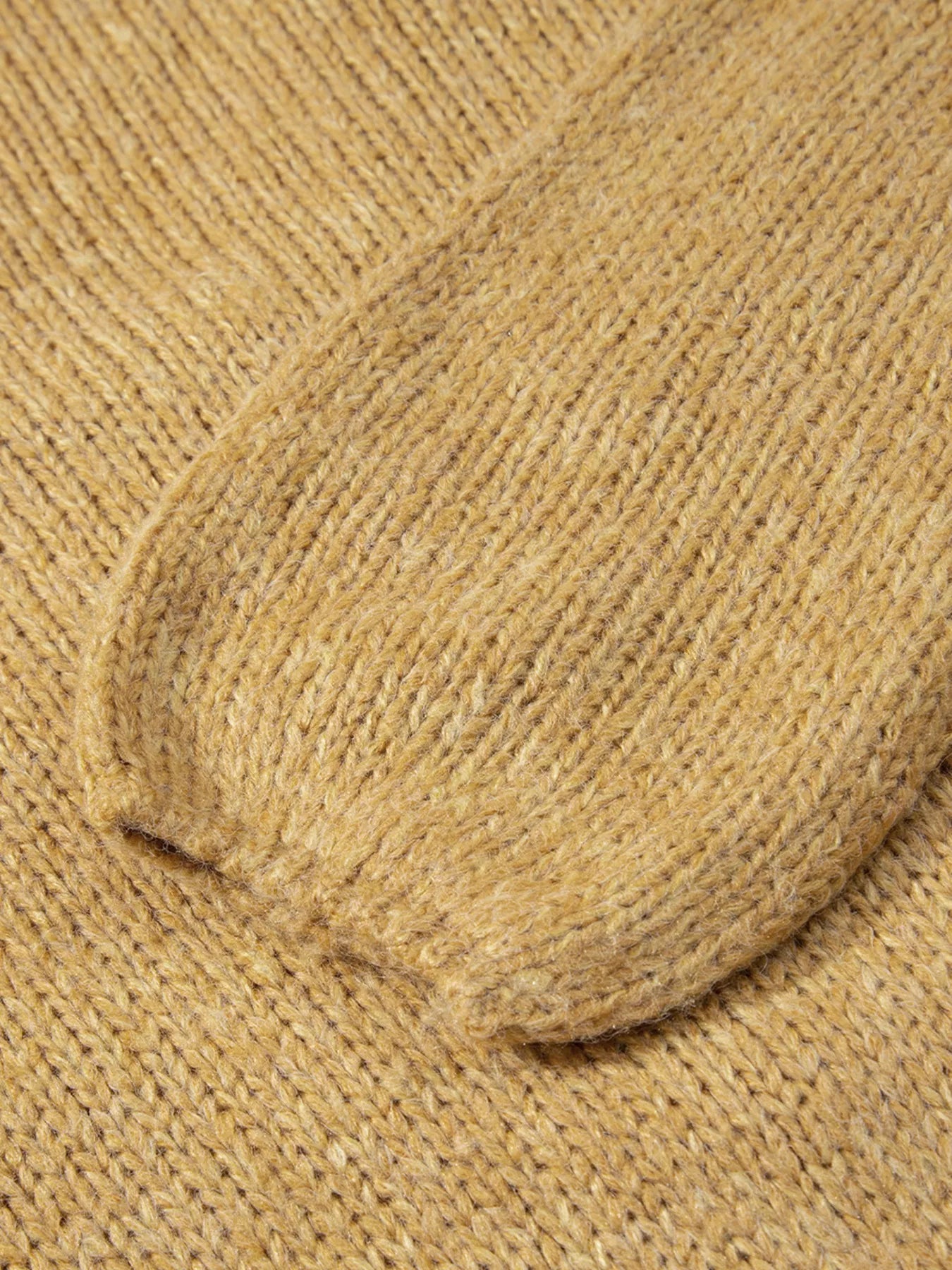 Women's Cardigan Camel Lantern Sleeve Scallop V Neck Buttoned Soft Acrylic Knit 9220fc3c2bb24f40b50ac623ec803530-Max-Origin Trendsi