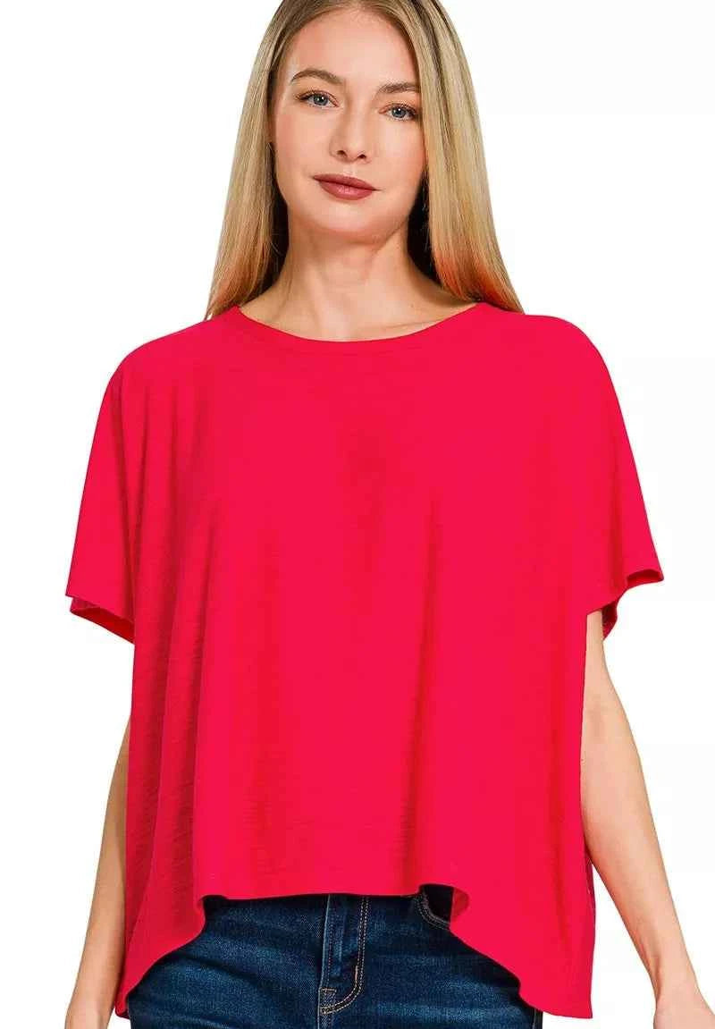 Zenana Round Neck Short Sleeve T-Shirt