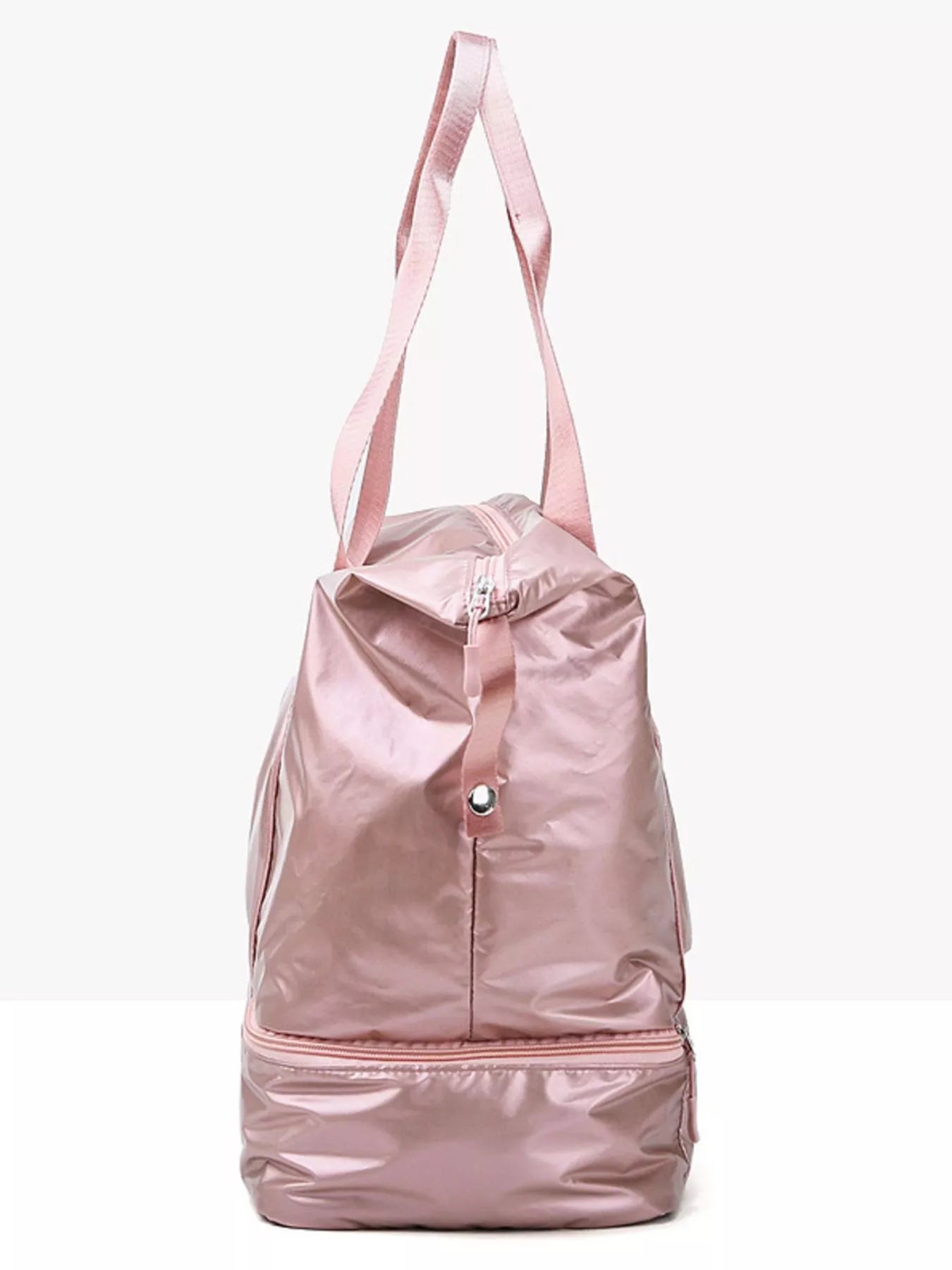 Waterproof Travel Bag Large Pink Lightweight Fiber Zipper Handbag 92cdb945-bd42-44e2-aa28-d37f49b4deb4-Max-Origin Trendsi