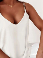 Women's Tank Top Chain Strap V-Neck Blouse 93162d20-45ff-4964-a485-8a25ea705ec7-Max-Origin Trendsi