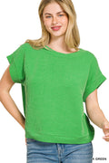 Zenana Raised Ribbed Cap Sleeve Top