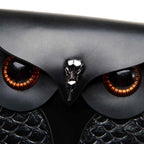 Owl Design Leather Crossbody Bag