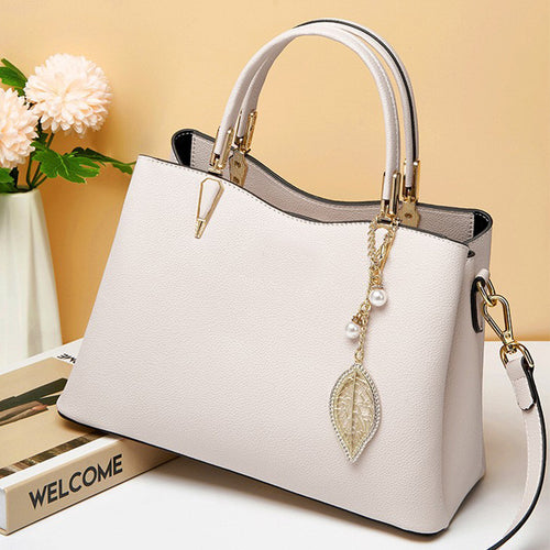 Leather Top Handle Handbag