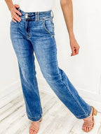 Women's Jeans Medium Washed Straight Leg Denim Pants for Everyday Comfort S-2XL Medium 9459add0-86e5-49d0-9bf9-8bea9c59cc03-Min Trendsi