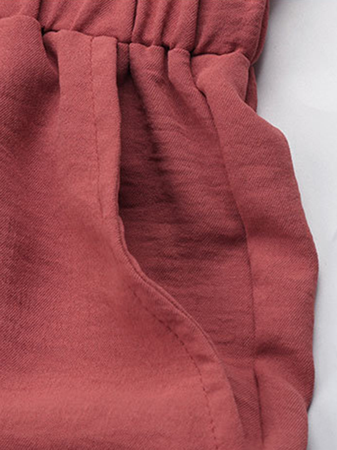 Perfee Wide Leg Pants Frill Tied Waist Women Rust Trousers with Pockets 948df02f-2468-40bb-8088-43fa413077a8-Max Trendsi