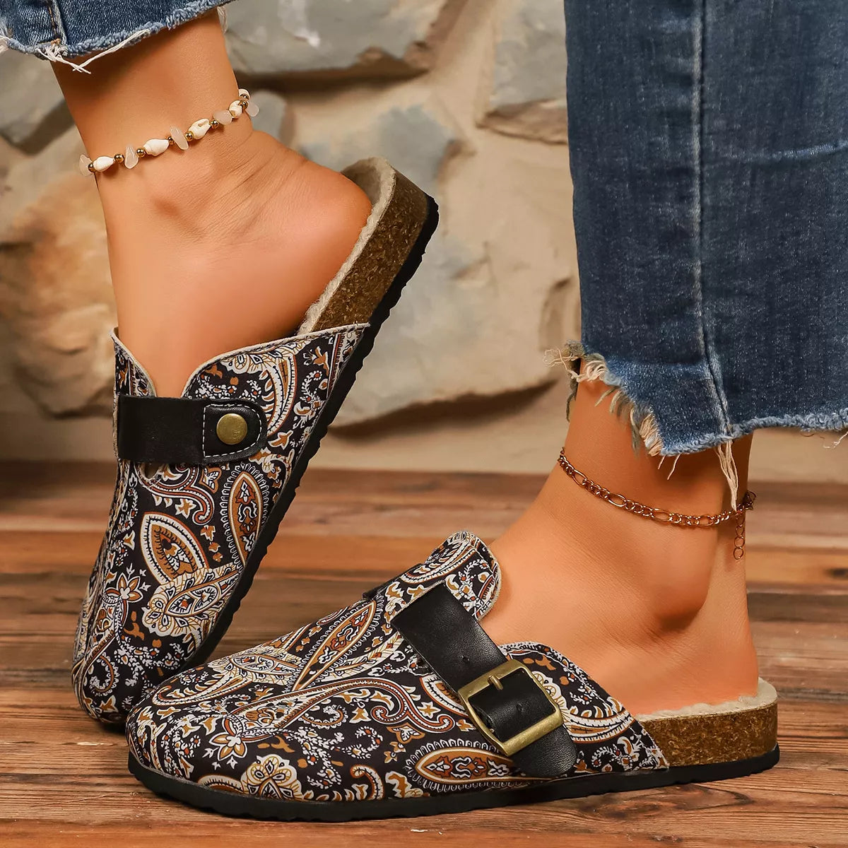 Women's Slip-Ons Colorful Paisley Print Round Toe Flats Shoes 948e77e35a4449aaab9798f864fd080e-Max-Origin Trendsi