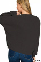 Zenana Women's Sweater Black American Flag Crew Neck Pullover 949c8f5d-fddd-41e6-a549-667108ce4c51-Max-Origin Trendsi