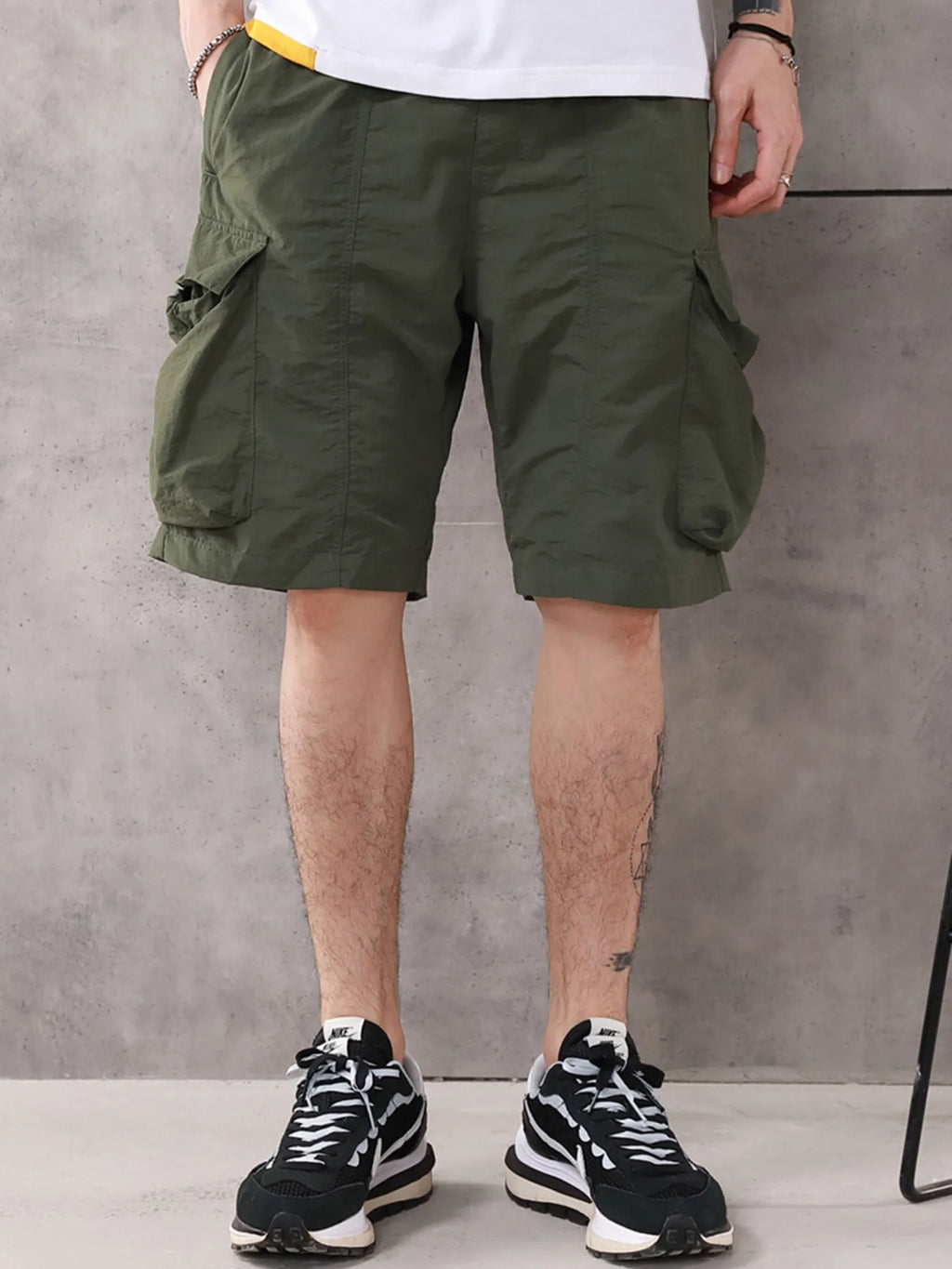 Men's Cargo Shorts Drawstring Pocketed Nylon M - 4 XL 94ee3bcd990343718f7bd342fc35eaee-Max-Origin Trendsi