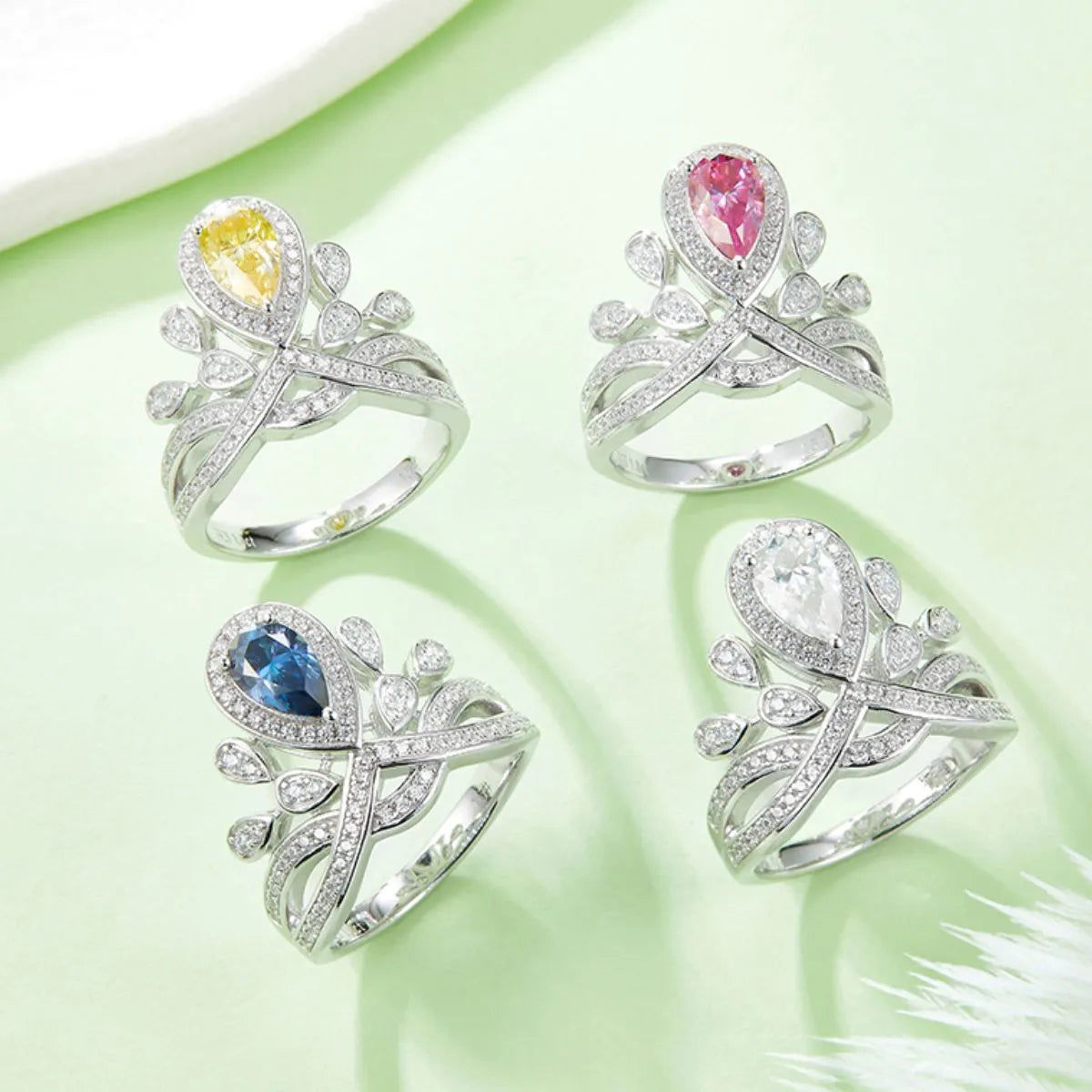 Silver Ring 1 Carat Moissanite 925 Sterling Zircon Colorful Stone Jewelry 955cca11-f9e0-4a52-a08e-6f2e3306a07c-Max-Origin Trendsi