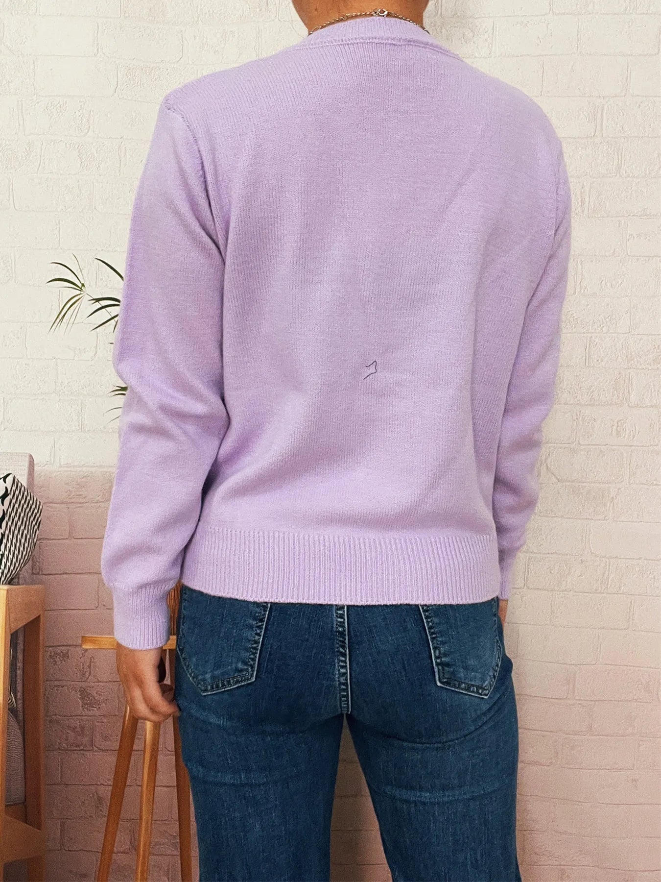 Women's Cardigan Button-Up Long Sleeve Embroidered Knit 95afcd0c61be4c7285b049f338d2709f-Max-Origin Trendsi