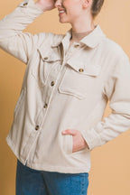 Love Tree Corduroy Jacket Button Up with Sherpa Lined Outwear 95d6c06c-2fdf-4c8e-a4ff-ddc47220cd38-Max Trendsi