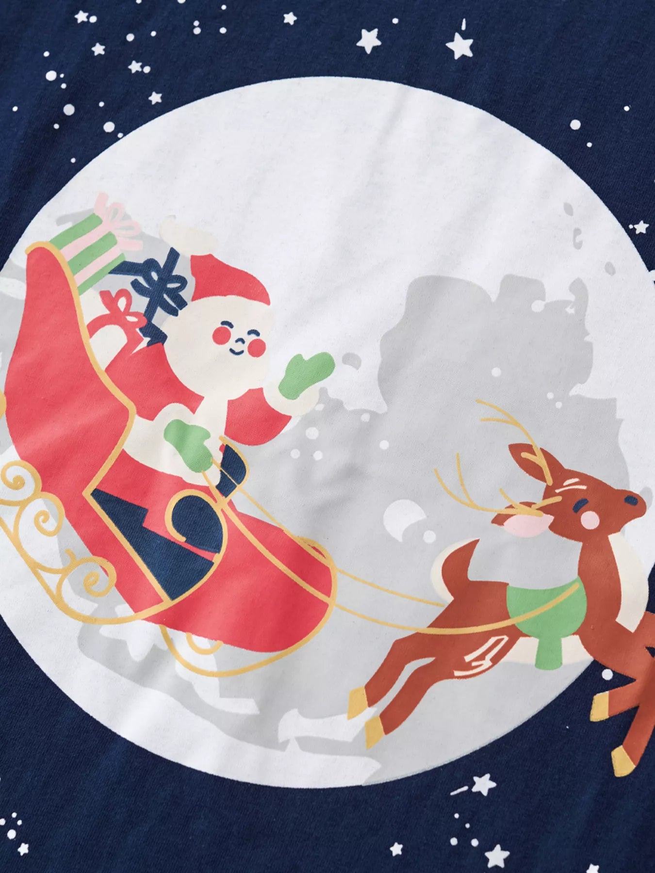 Children's Santa Sleigh Graphic Long Sleeve T-Shirt 960b4d56d5b64730a7e1022dd1b53285-Max-Origin Trendsi