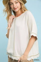 Umgee Womens Blouse Linen Blend Scallop Trim Top 960c353c-dbd9-44e7-8ee8-07b0dd673773-Max-Origin Trendsi