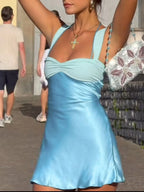Cami Mini Dress Light Blue Satin Ruched Lace Up Backless Crisscross Tied 964feaf5-c1c6-408c-8d4d-ff9ce652f5f2-Max-Origin Trendsi