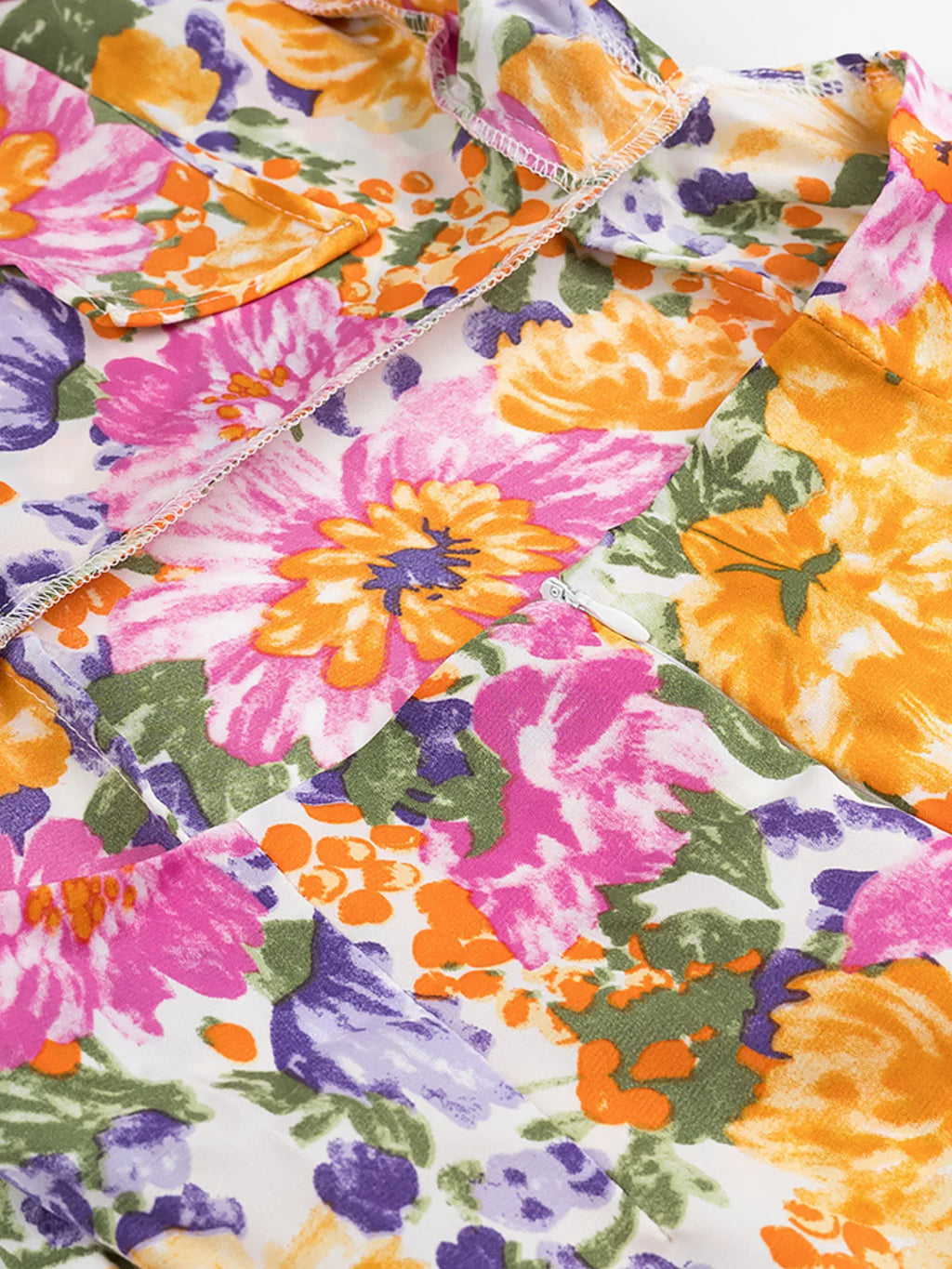 Floral Mini Dress Colorful Print Ruffled Hem Cutout Bow Tied Backless 967559ea30df4b03ba034f2f4857c431-Max-Origin Trendsi