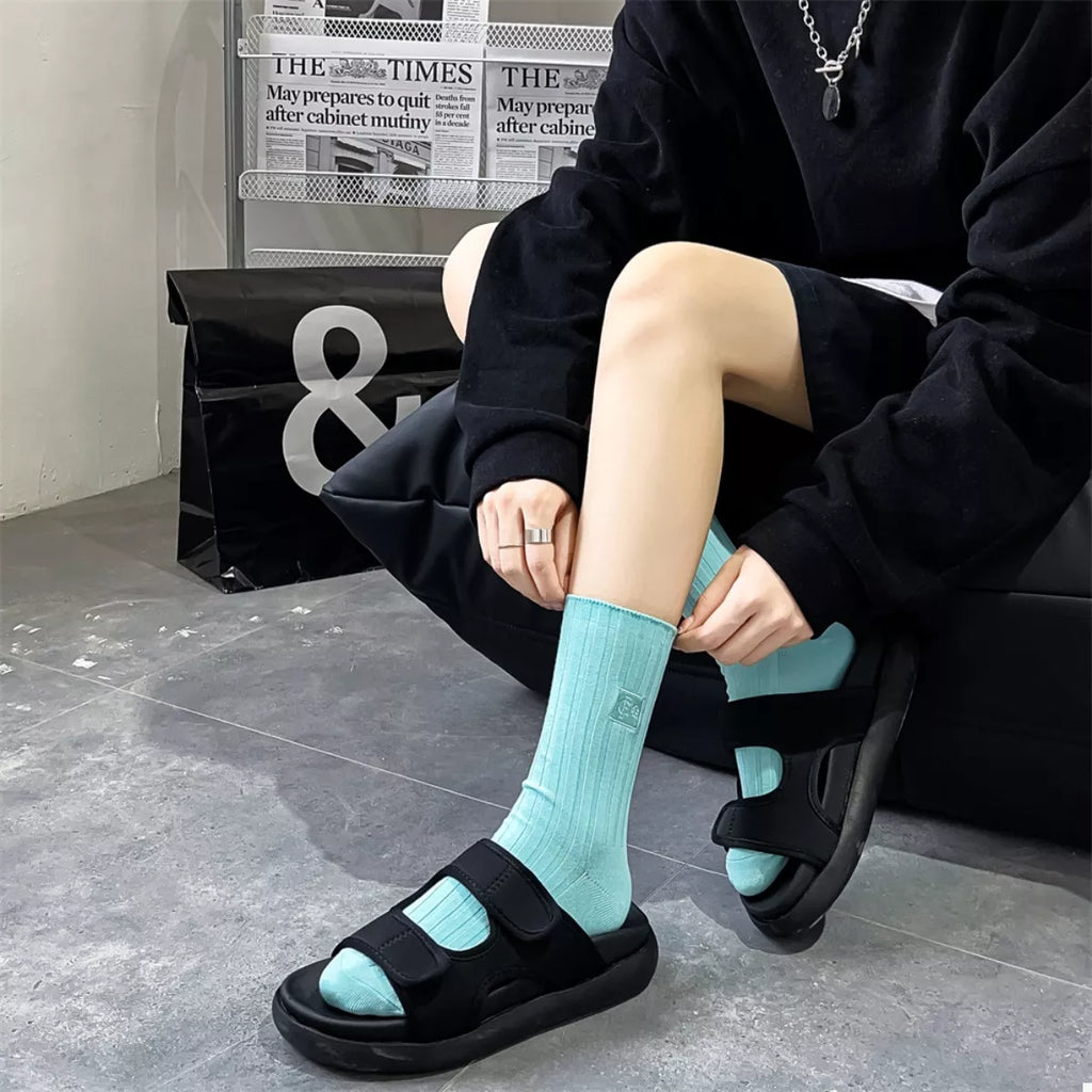 Women's Crew Socks Breathable Ribbed Knit 967d5f08-018a-4a83-b360-73fdf3062228-Max-Origin Trendsi