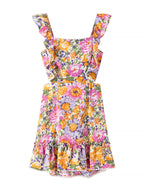 Floral Mini Dress Colorful Print Ruffled Hem Cutout Bow Tied Backless 96915c5e-5b5e-47d4-9419-0a4240bc0f13-Max-Origin Trendsi